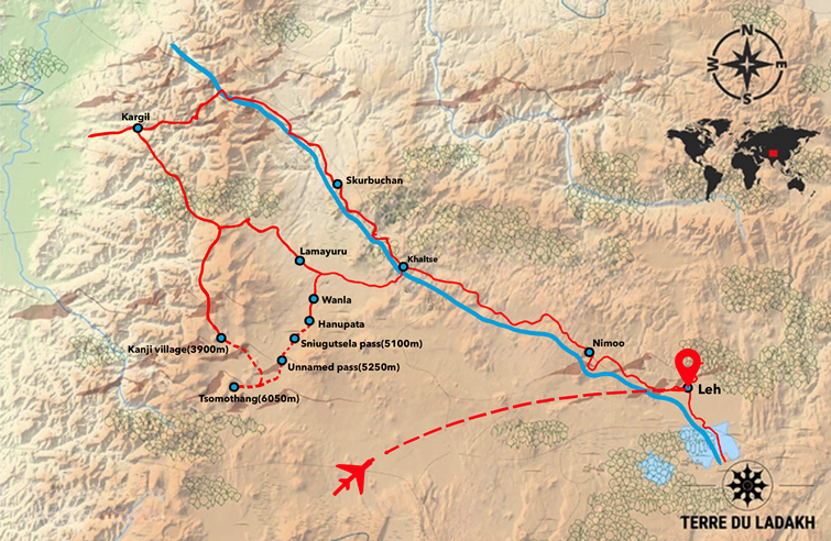 Carte Terres Sauvages du Tsomothang